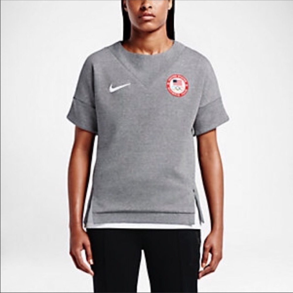 Nike US Olympic Team Short Sleeve Sweatshirt - Small